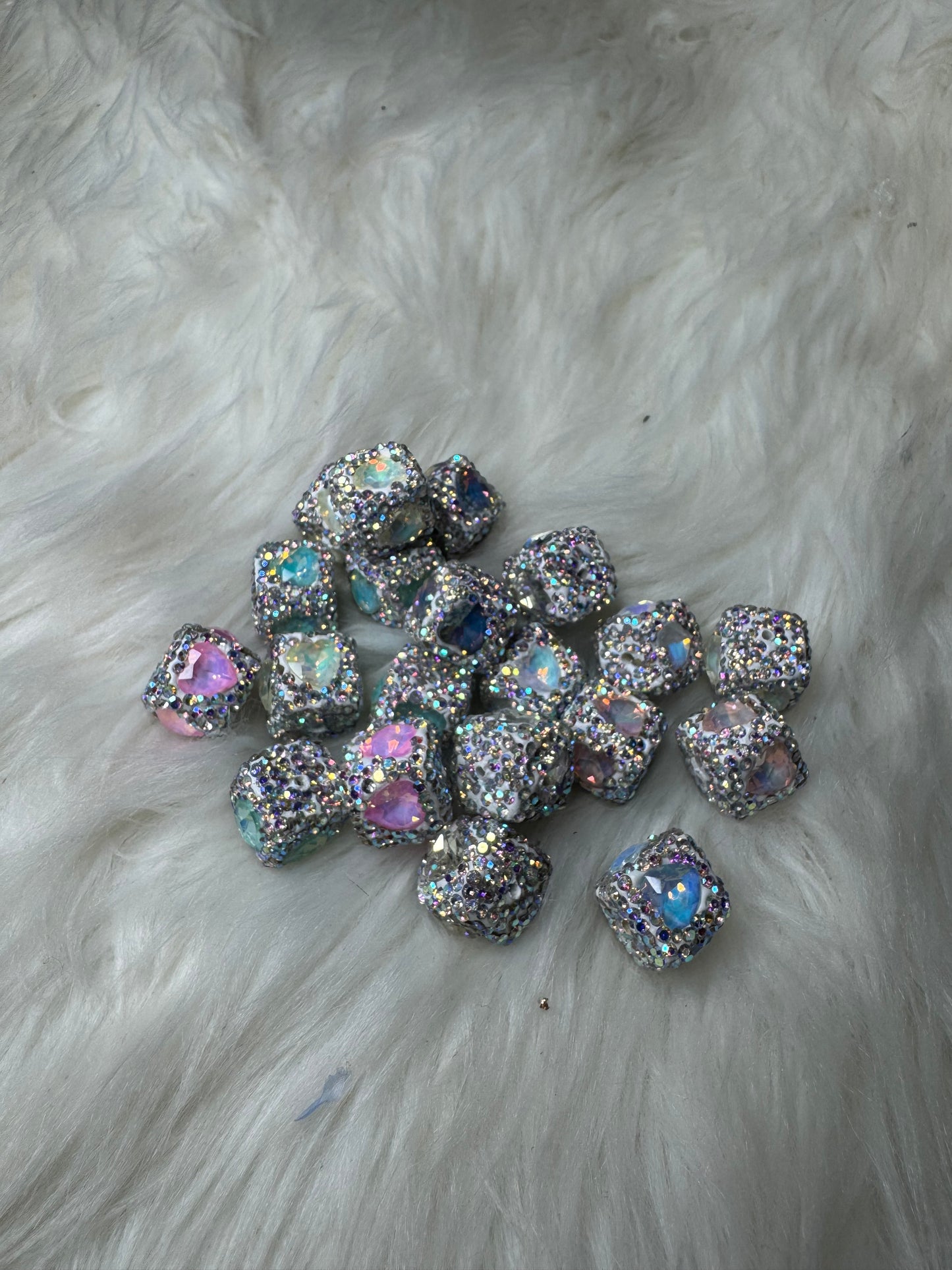 square fancy beads