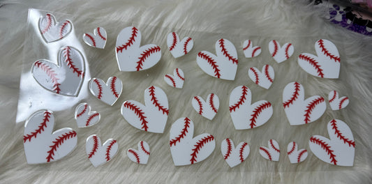 Baseball heart uvdtf