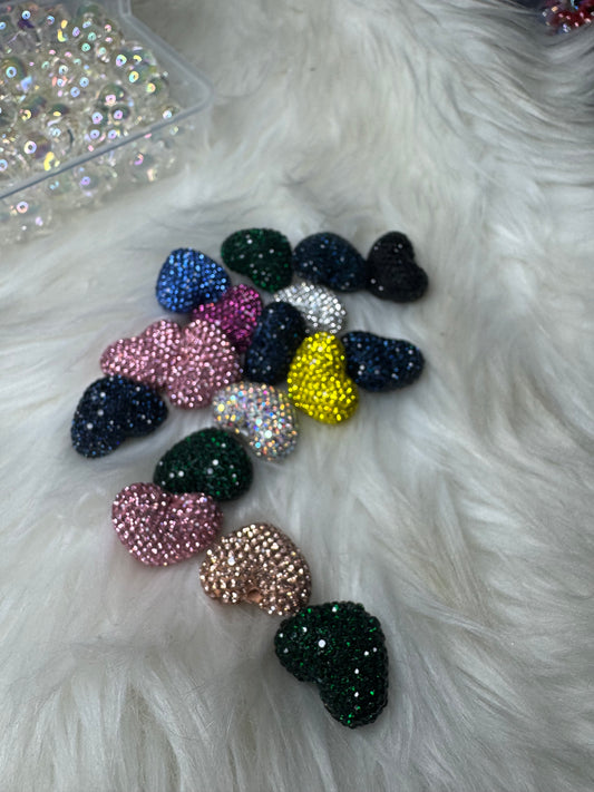 Heart Rhinestone Beads